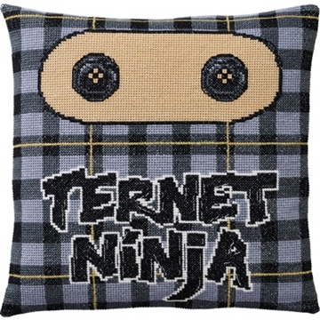 Ternet Ninja - Broderet pude